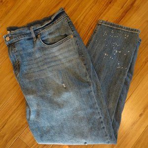 Old Navy Distressed Boyfriend Plus Size 18 Jeans